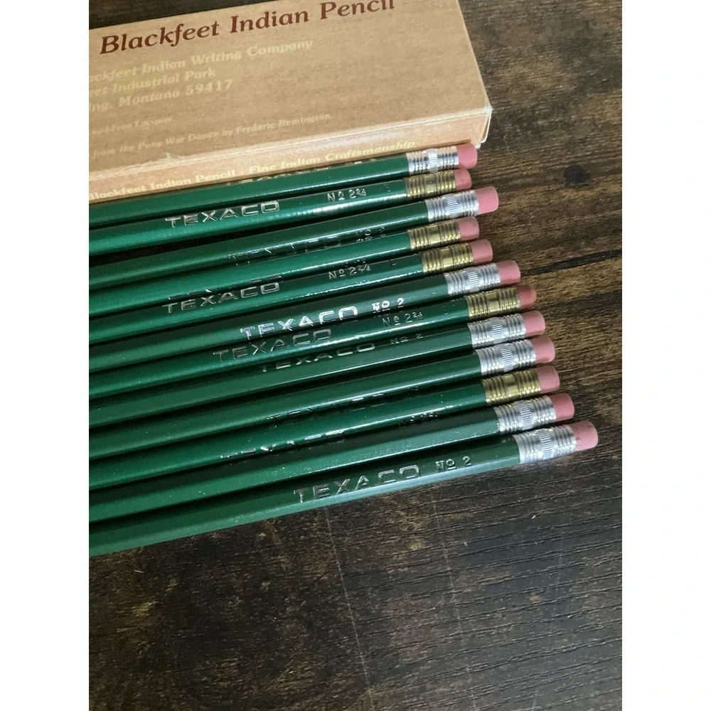 Blackfeet Indian Pencil Texaco #2 Original Box